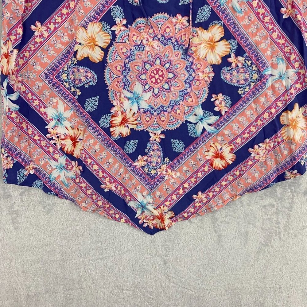 J. Jill Multicolor Floral Print Sleeveless Shirt Top Blouse Size Small Petite PS - Picture 9 of 13